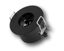 Ronde Zw Inbouw Adapter D64 zonder driver voor 1x Teco NAULA
