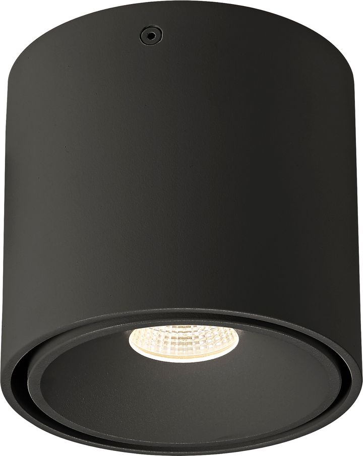 TECO KUANA E Aufbau LED Rund 9W 2700K 35° IP65 Schwarz