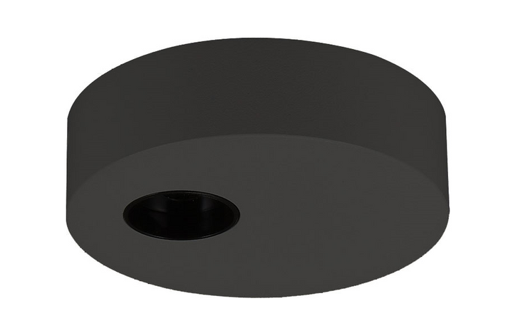 Base Ronde 100x28 pour LED TECO NAULA Noir 1x10W Dim