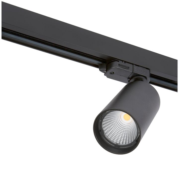 Tracklight 3P LED TECO NAULA 24W Ø 87 32° 3000K Dim Black