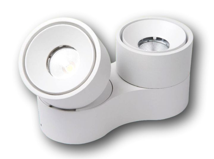 TECO KALA Spot 2x10W 212x100x103 32° 2700K Ra90 dim. Weiß