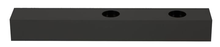 Rechthoek. Basis 335x50x40 voor TECO LED NAULA Zw. 2x10W Dim