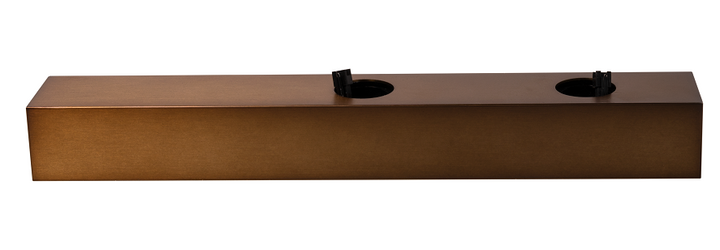 Base Rectang. 335x50x40 pour LED TECO NAULA Bronze 2x10W Dim
