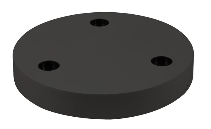 TECO NAULA Runder Sockel 260x37 3x10W dim. Schwarz