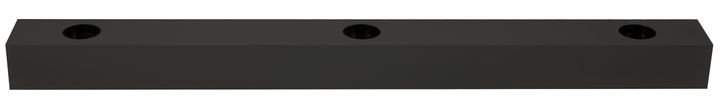 Base Rect. 560x50x40 pour LED Teco NAULA Noir 3x10W Sym Dim