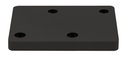 Rechthoek Basis 320x160x35 voor TECO LED NAULA Zw. 4x10W Dim