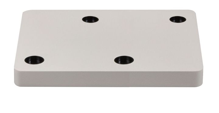 Rechthoek. Basis 320x160x35 voor TECO LED NAULA Wit 4x10W Dim