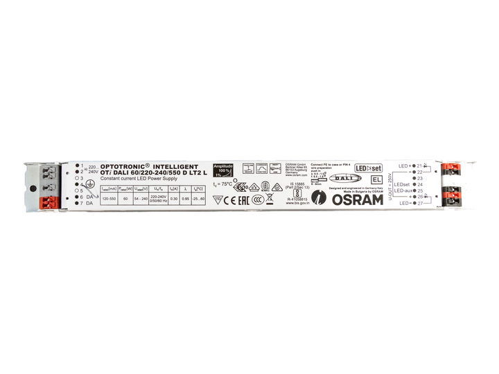 DALI Driver OSRAM 350mA TECO KHEO 58 (4 st) geen trekontlast