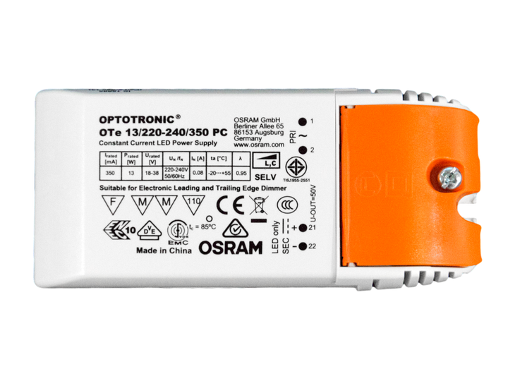 Driver 13W OSRAM Phase dim 350mA voor LED TECO KHEO 58