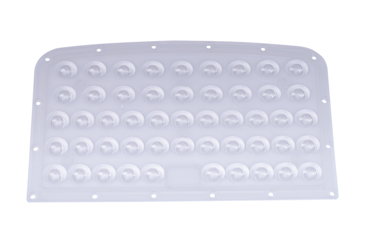 Asymmetrische lens T4 90°x140° voor LUMI 50/100/150W