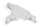 Connecteur en T droite-droite Blanc pour Rail 3P Teco