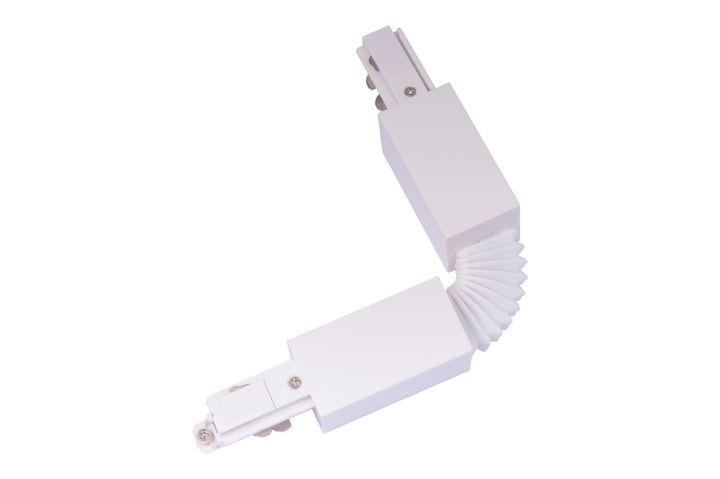Adjustable Connector up to 90° White for Track 3P Teco