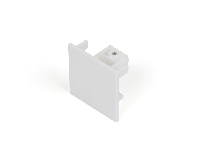 Embout de terminaison Blanc pour Rail 3P Teco