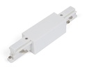 Rechte connector met voedingspunt Wit voor Teco 3P-Track
