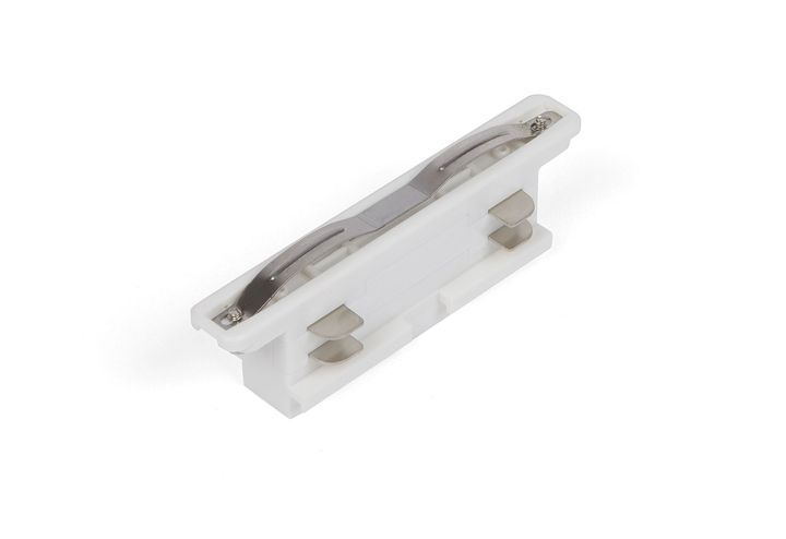 Connect. droit mini Blanc pour Rail 3P Teco
