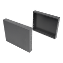 Zijwanden sokkel vr plint H=200 l=400 vr argenta plus