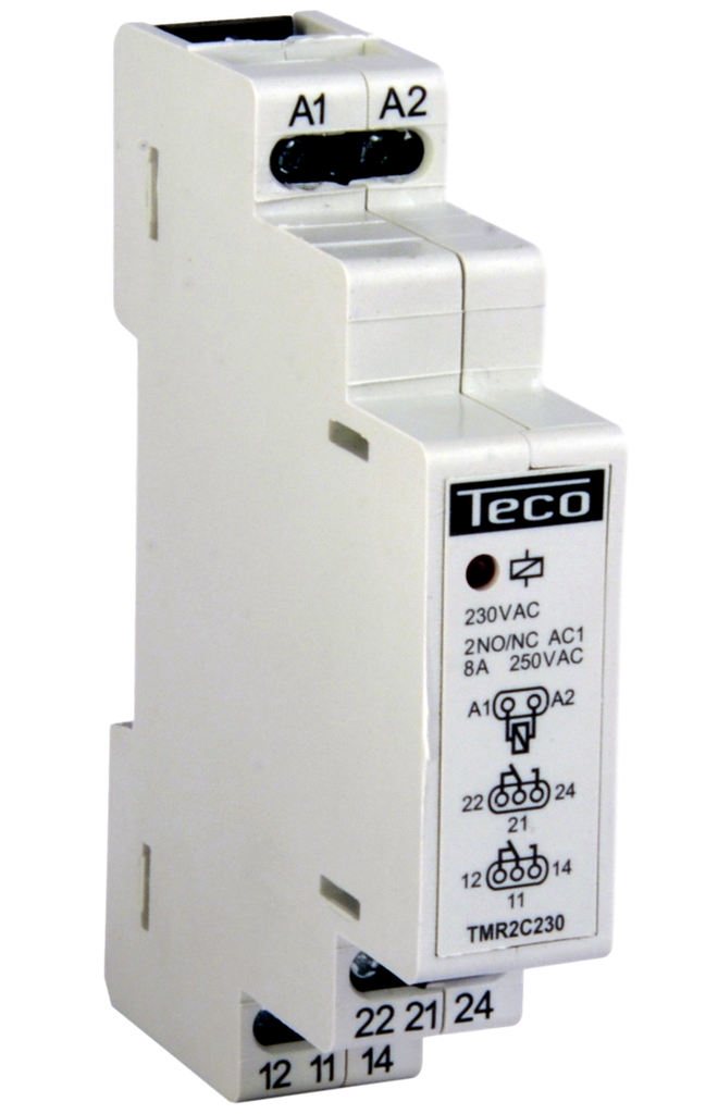 Relais modulaire Teco 2 inv. 8A 230V