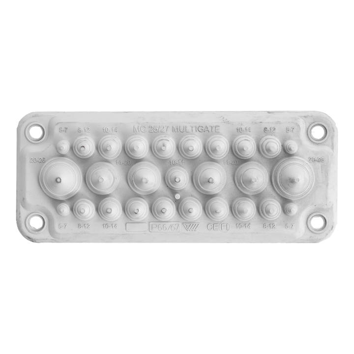 27-voudige kabeldoorvoer 5-26mm MC25/27 IP66/67 RAL7035