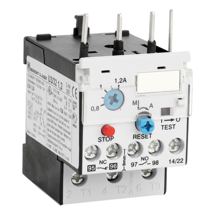 Relais thermique, 0,8-1,2A
