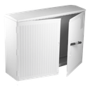 Armoire de trottoir DIN 2 830x1115x330 porte rayée