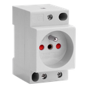 Modulaire contactdoos Teco 2P+T 10/16A kinderbeveiliging