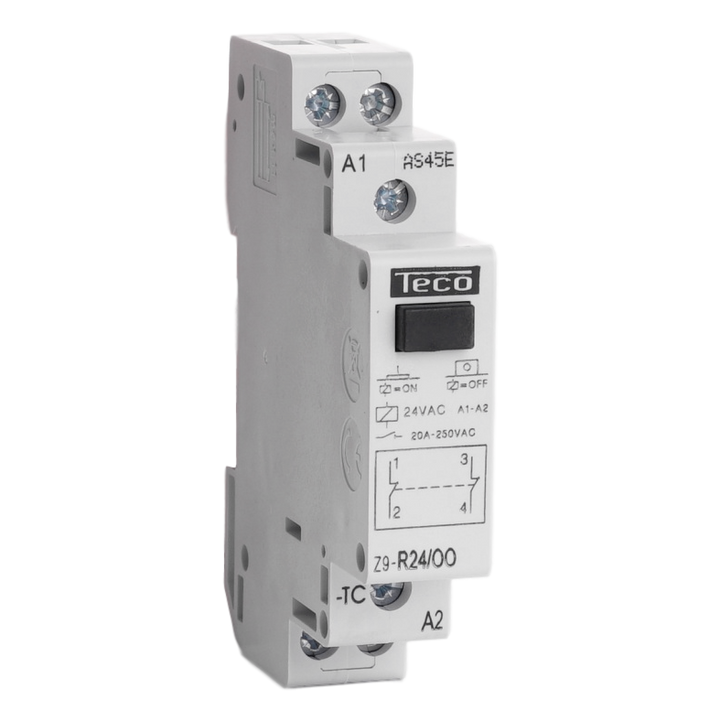 Instalationsrelais Teco 24VAC 20A 2NG