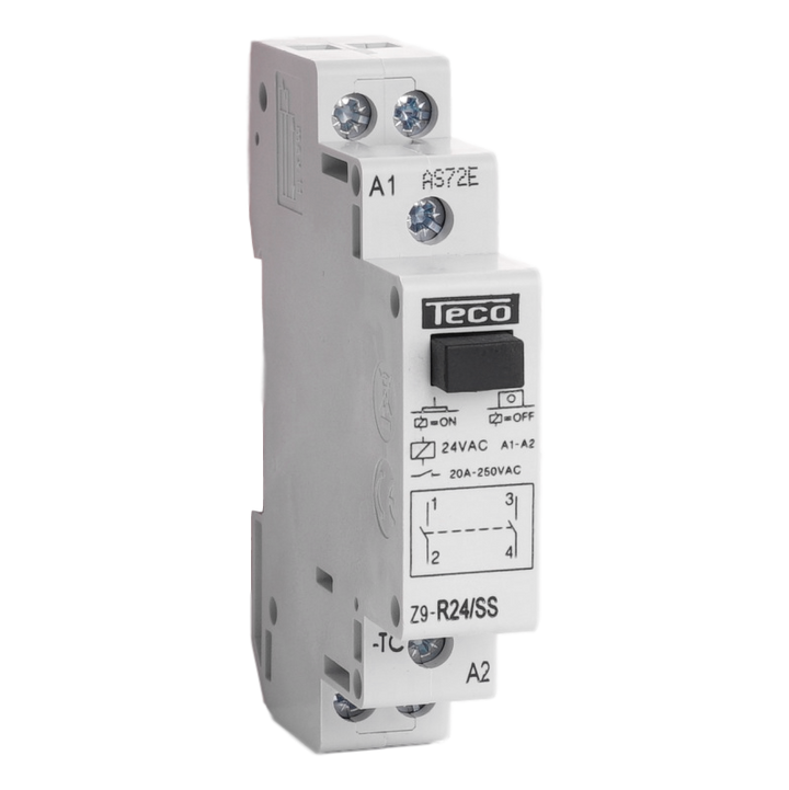 Relais d'installation Teco 24VAC 20A 2NO