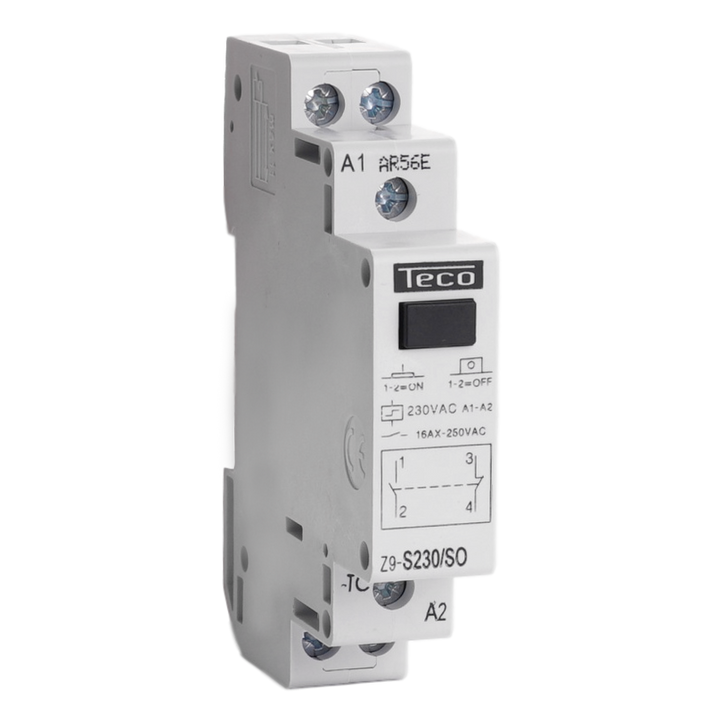 Télérupteur Teco 230VAC 16A 1NO+1NF