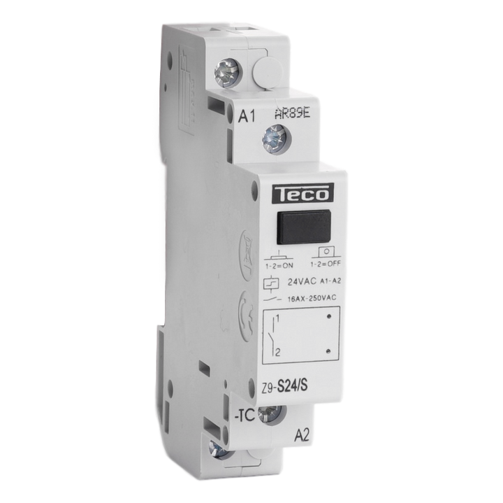 Impulse relay Teco 24VAC 16A 1NO