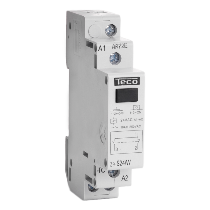 Télérupteur Teco 24VAC 16A 1INV
