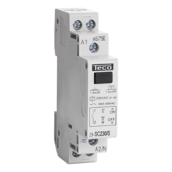 Télérupteur cde centralisée Teco 230VAC 16A 1NO