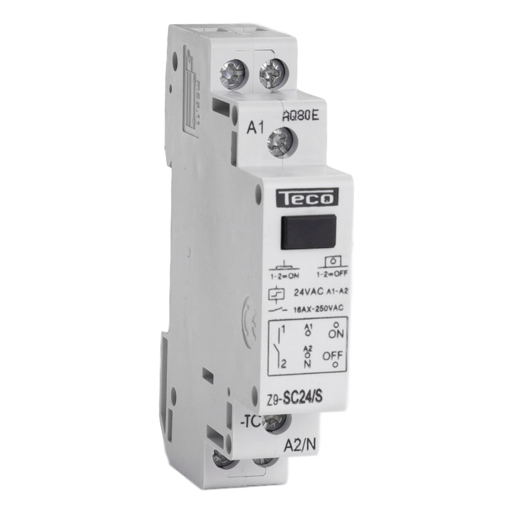 Impulsrelais centrale sturing Teco 24VAC 16A 1NO