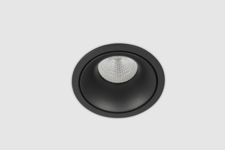 KHEO inbouw 9W 3000K Zwart+  Phase cut driver