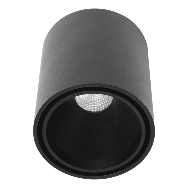 KUANA 9W  ronde 3000K Zwart