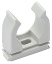 Open plastic tube clips for tubes Ø 50mm