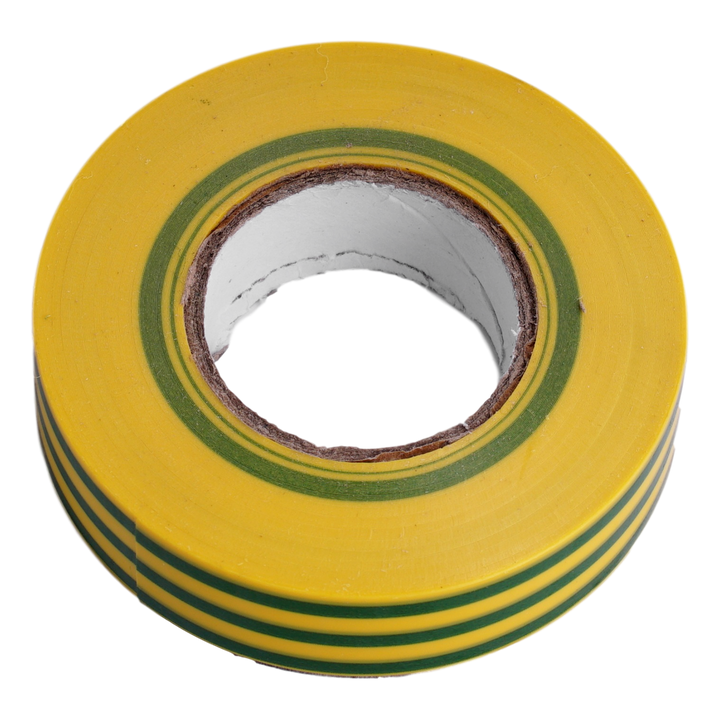 Zelfdovende Isolerende Tape Teco 19mm x 0.15mm x 25m GROEN-GEEL