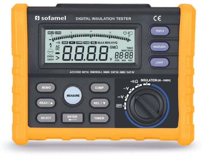 Digital insulation tester