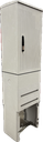 Armoire de trottoir porte rayée DIN00 complete (armoire+plaque+socle)