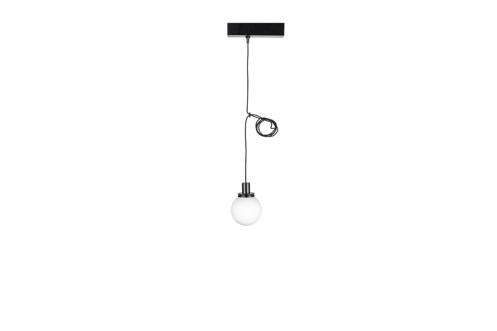 (AS)Suspension TRACK NAULA Boule Ø100 2700K 10W Dim. Noir