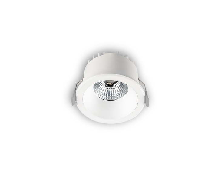 Downlight LED EXO 6-9W D106mm 3K-4K IP54 Blanc + Réflecteur Mat (driver intégré)