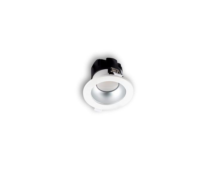 LED Downlight KOMET 4'' 10W 3K-4K IP54 Diffuser + Alu mat - Zonder driver