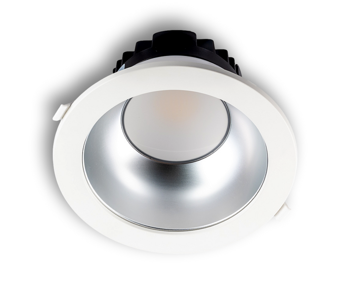 Downlight LED KOMET 8'' 35W 3K-4K IP54 Diffuser + Alu mat - Ohne Treiber