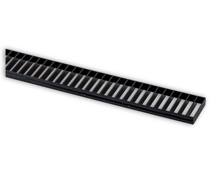 Grille 60° DL-System 1xDL1200cm Zwart