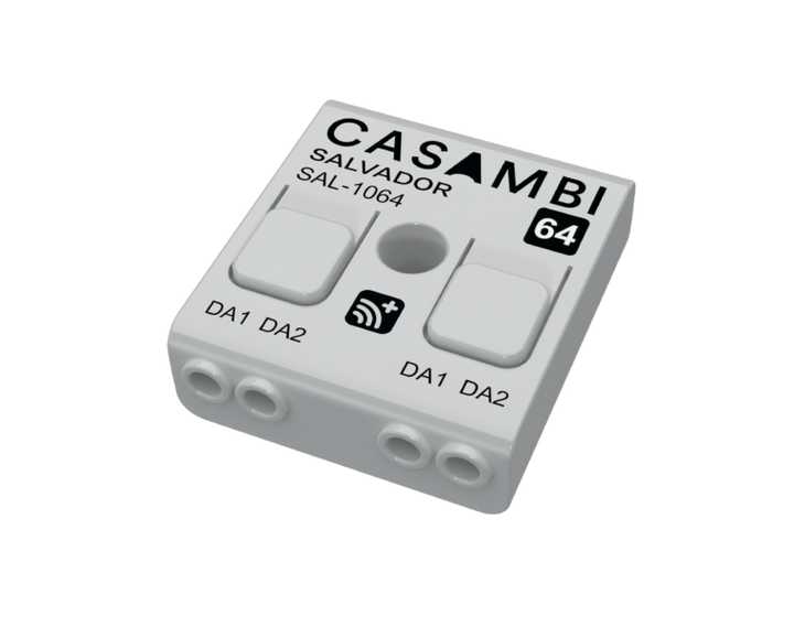 Bedrade DALI-controller met 64 adressen naar CASAMBI netwerk (DALI-voeding vereist)