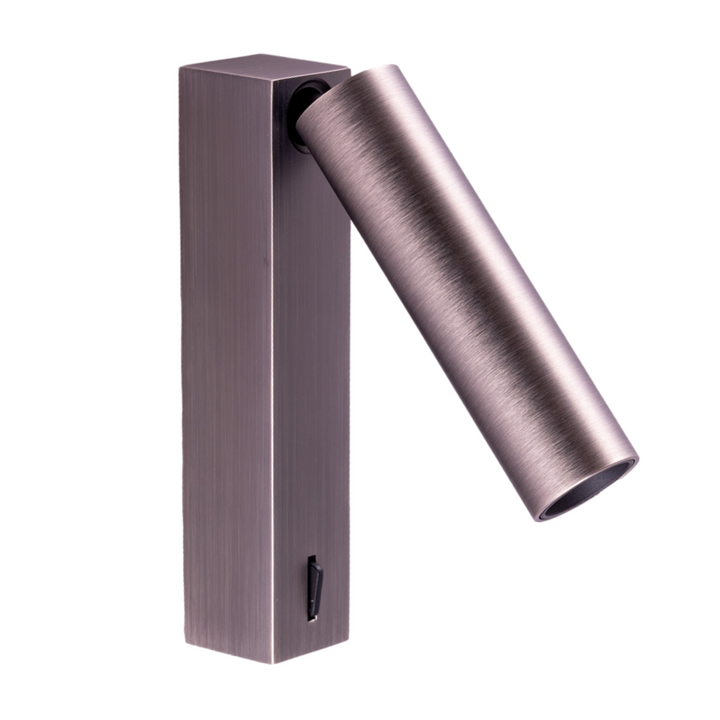 TIBET-3 wall mounted adjustable spotlight on base 5W 2700K 34° (driver included) "Gun black"