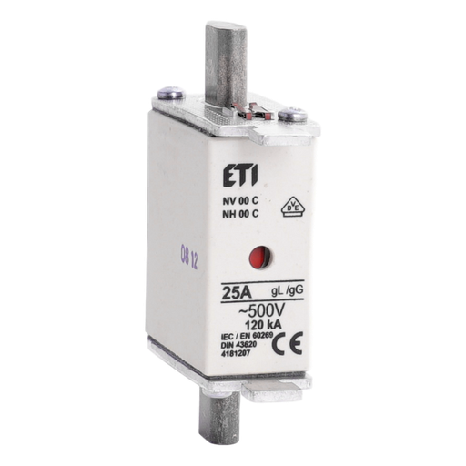 [/004181207] Fusible à couteaux taille 00C gG 25A