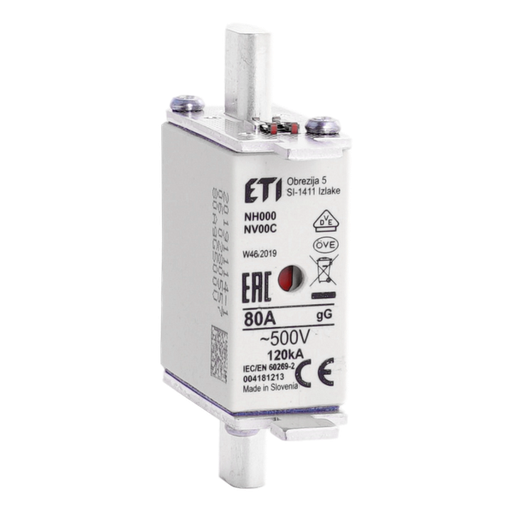 [/004181213] Fusible à couteaux taille 00C gG 80A