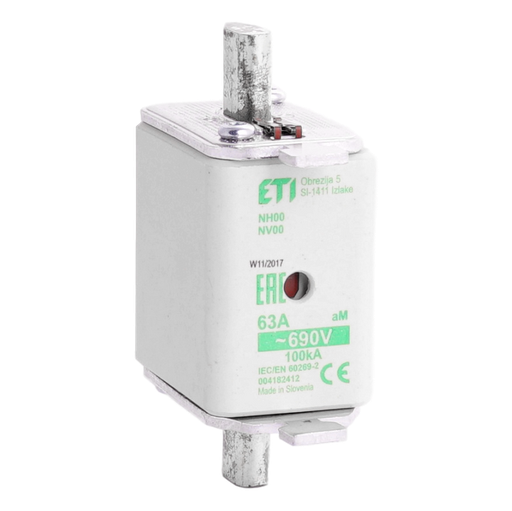 [/004182412] Fusible à couteaux taille 00 aM 63A