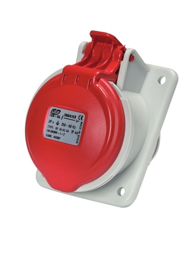 [/02305] IDE IP44 Steckdosensockel Schalttafel Schräg 32A 4p 230VAC