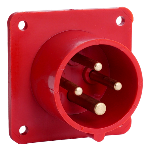 [/03112] IDE CEE 16A 4p 400VAC IP44 socle de racc. enc. droit